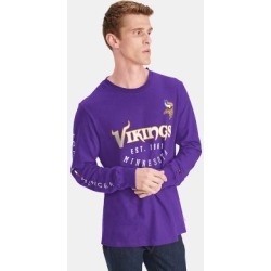 Tommy Hilfiger Men's Minnesota Vikings Long-Sleeve Graphic T-Shirt Purple/Minnesota Vikings - L