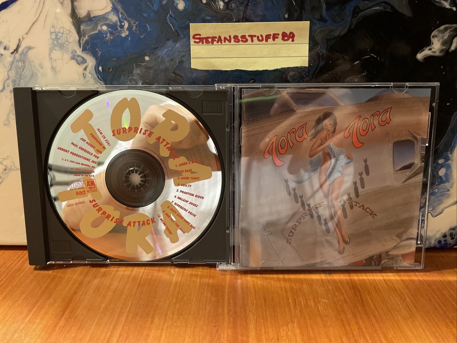 TORA TORA: SURPRISE ATTACK CD! W/GUILTY-WALKING SHOES! 1989 A&M CD 5261! NR-MINT