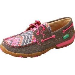 Twisted X Casual Shoes Women Driving Moc Lace Multi Color Pink