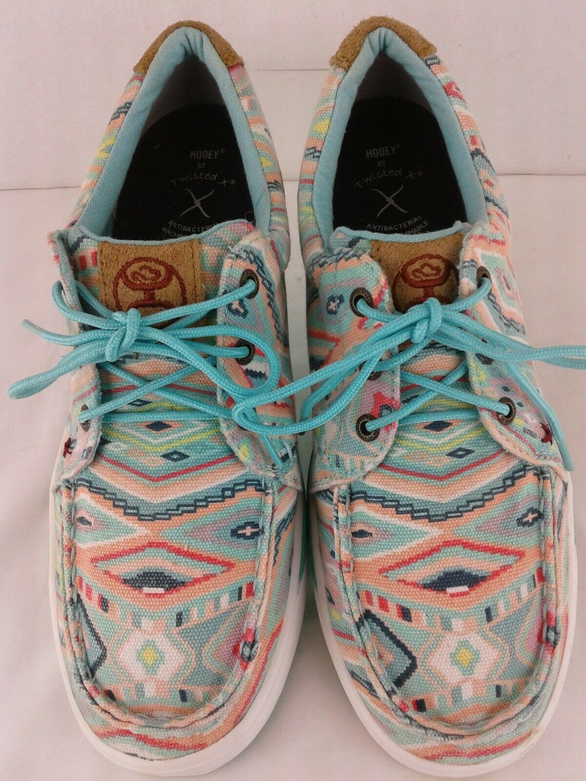 Twisted X Hooey Loper Twill Casual Sneakers Lace Up Shoes Womens Sz 9.5 M