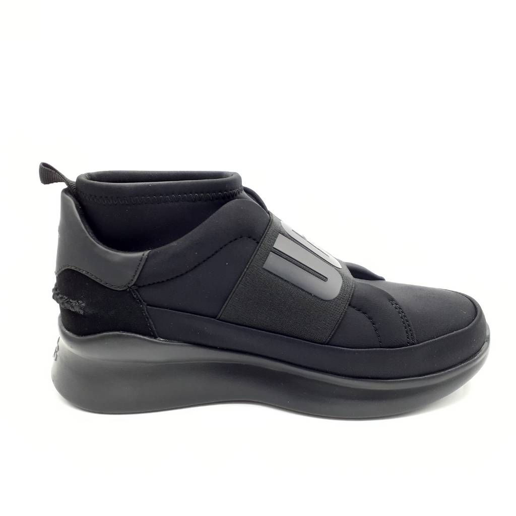 Ugg Australia Womens Neutra Sneaker Walking Shoes Black 1095097 Leather 5 New