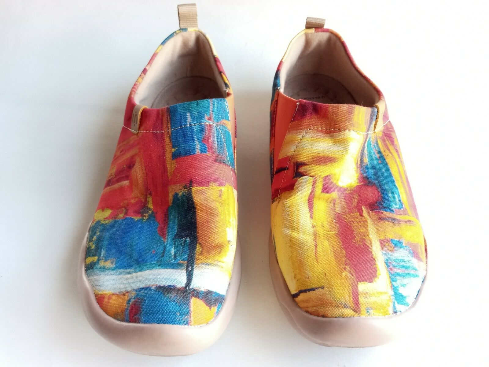 UIN Toledo Color Zone Loafer Shoes Canvas Artistic Casual Women's Size 8