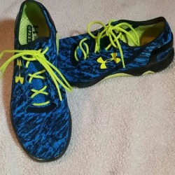 Under Armour Shoes | Under Armor Mens Speedform 15 Tennis Shoes Sz Us10 | Color: Blue/Yellow | Size: 10