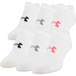 Under Armour Women's Essential No Show Socks, 6-Pack