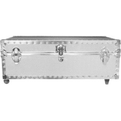 Underbed Steel Trunk with Wheels - (Smooth or Embossed)