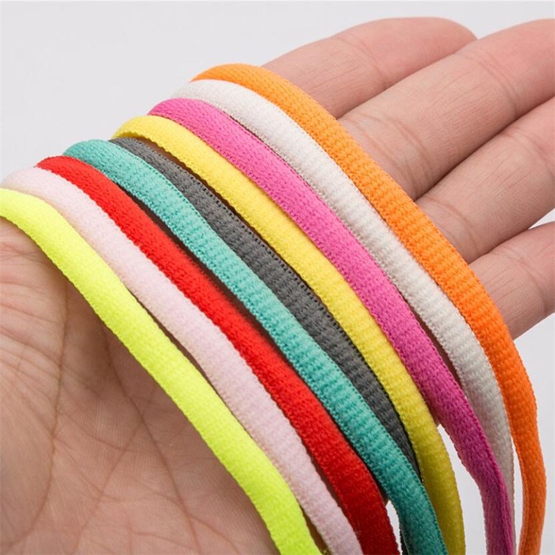 Unisex Fashion New Shoelaces Waxed Round Cord Dress Shoe Laces Diy Colourful Cute Pink Color Elastic Shoelaces High Quality