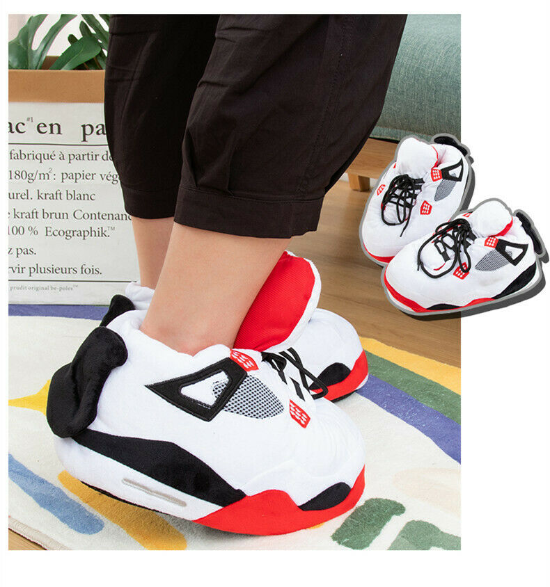 Unisex Funny Sneaker Slippers Comfy Non-Slip Sole Shoes One Size Fits Most