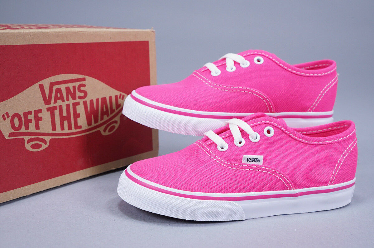 VANS AUTHENTIC NEON PINK GLO ~ NEW W/ BOX ~ TODDLER SHOES 10.0 ~ L@@K!!