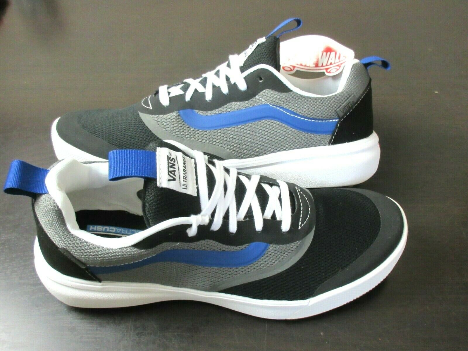 Vans Men's UltraRange Rapidweld Tri Tone Black Pewter Blue shoes Size 10.5 NWT