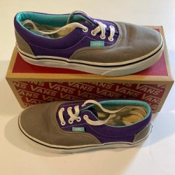 Vans Shoes | Custom Greypurpleteal Vans | Color: Purple | Size: 5.5