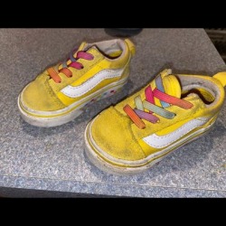 Vans Shoes | Infant Girl Vans | Color: Yellow | Size: 3bb