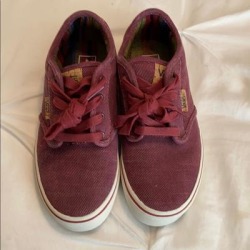 Vans Shoes | Kids Maroon Vans Shoes | Color: Purple/Red | Size: 3b