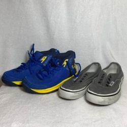 Vans Shoes | Lot Vans Under Armor Shoes Sneakers Kids Size 12 | Color: Blue/Gray | Size: 12b