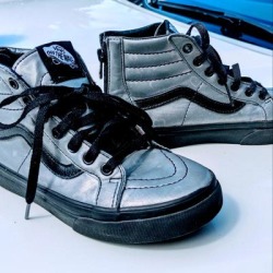 Vans Shoes | Vans Kids | Color: Black/Silver | Size: 4.5bb