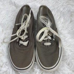 Vans Shoes | Vans Size 13 Youth | Color: Gray/White | Size: 13g