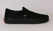 Vans Slip-On Black/Black Canvas Classic Shoes All Size Fast Shipping