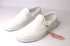 Vans Slip-On True White Canvas Classic Shoes All Size Fast Shipping