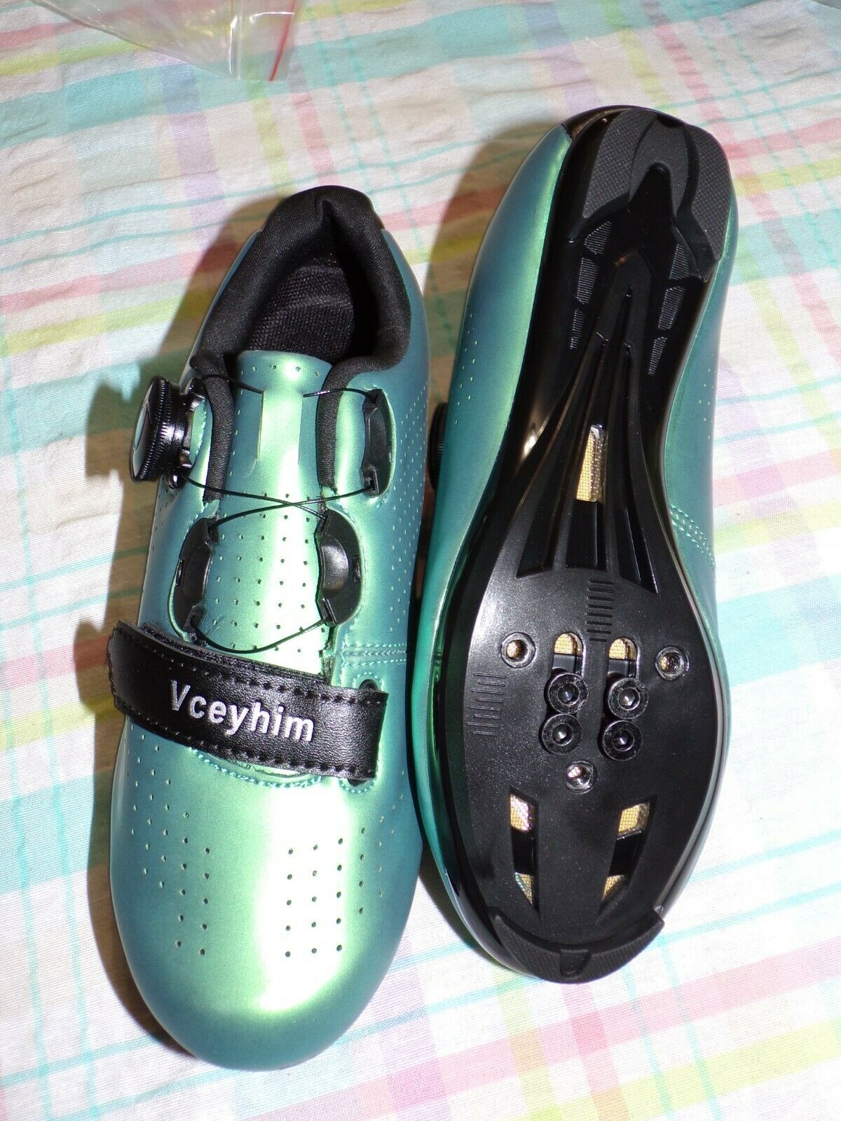 Vceyhim 37 Road Peloton Indoor Outdoor Lock Pedal Biking Shoes Delta Cleats 5.5