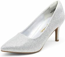 VEPOSE Women's Low Heels Pumps Dress Shoes Casual Wedding Bridal Shoes Pumps for