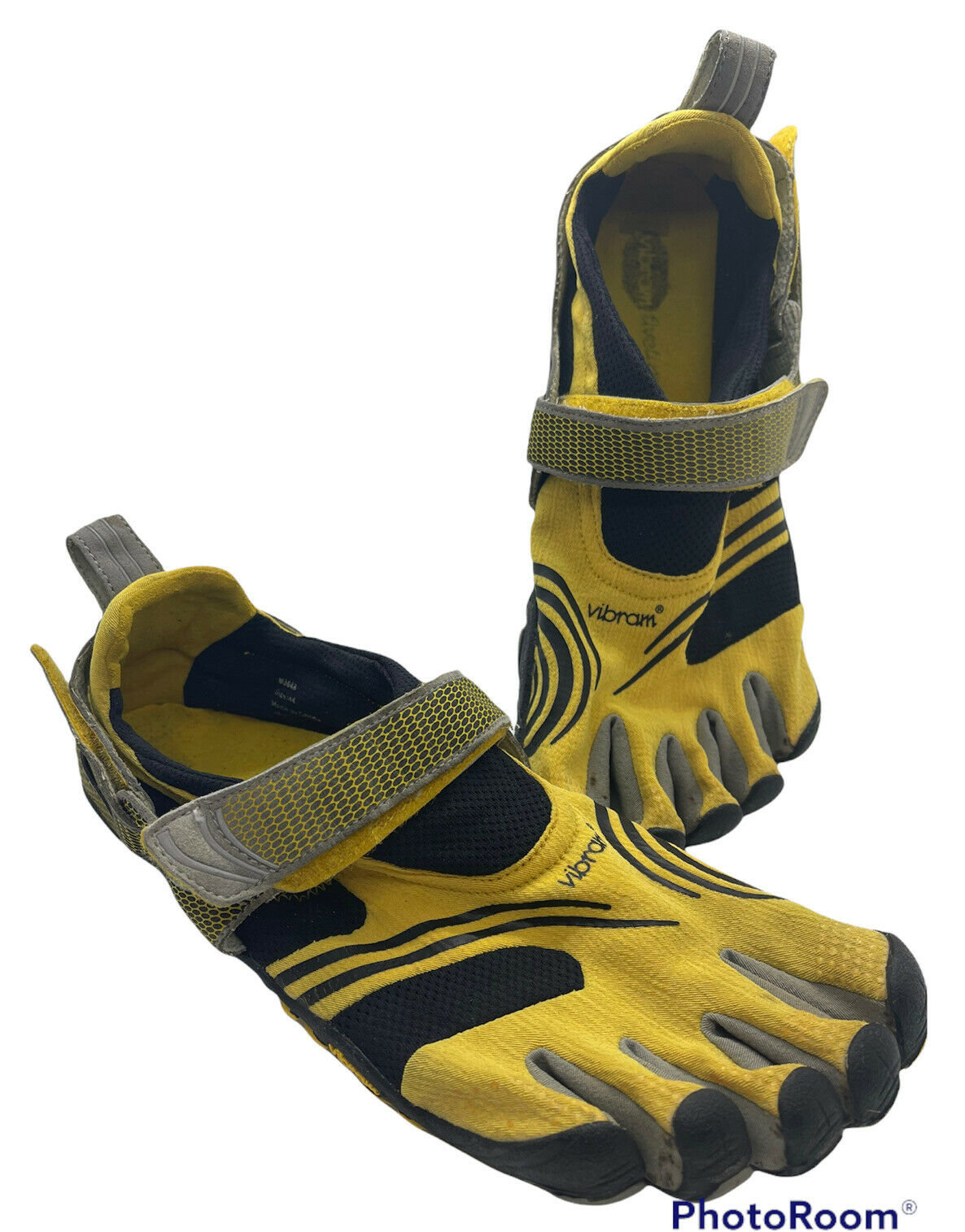 Vibram Fivefingers Yellow Black Komodo Sports Running Barefoot Shoes Size 44