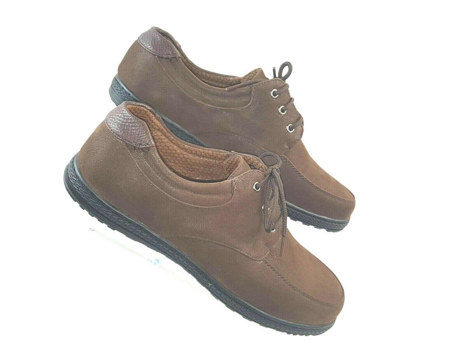 Vikings 50487 Men's Shoes Size 9.5 Brown Lace-Up Casual Shoes