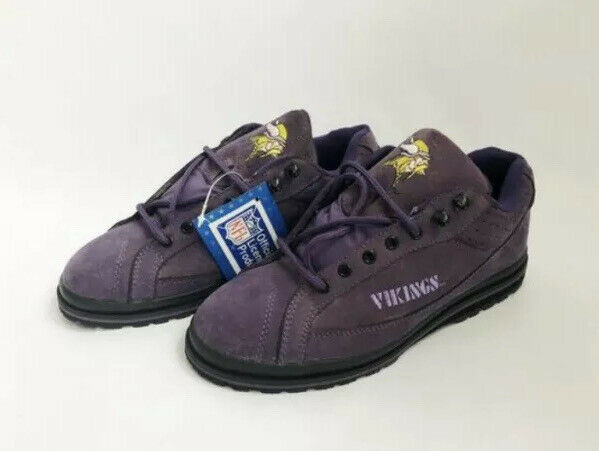vintage minnesota vikings eastport sneakers shoes mens size 9 deadstock NIB 90s