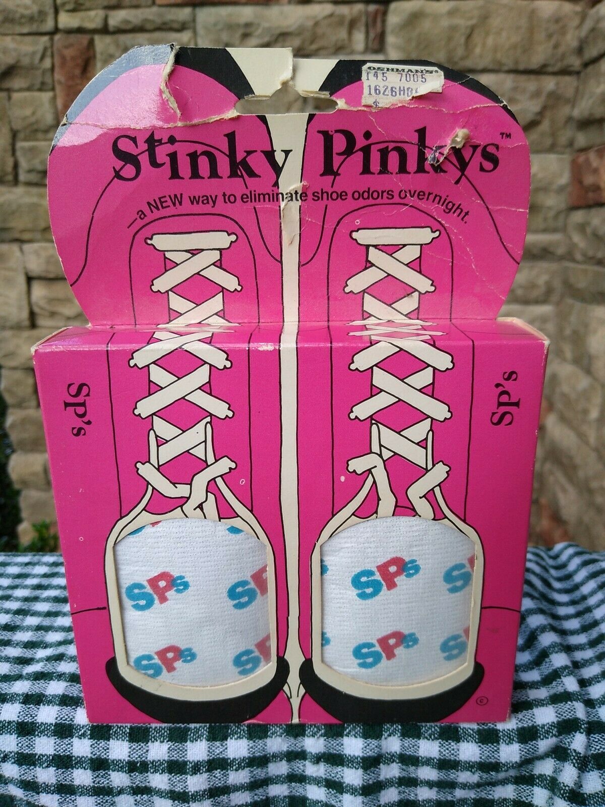 Vintage New Stinky Pinkys Overnight Shoe Odor Eliminator