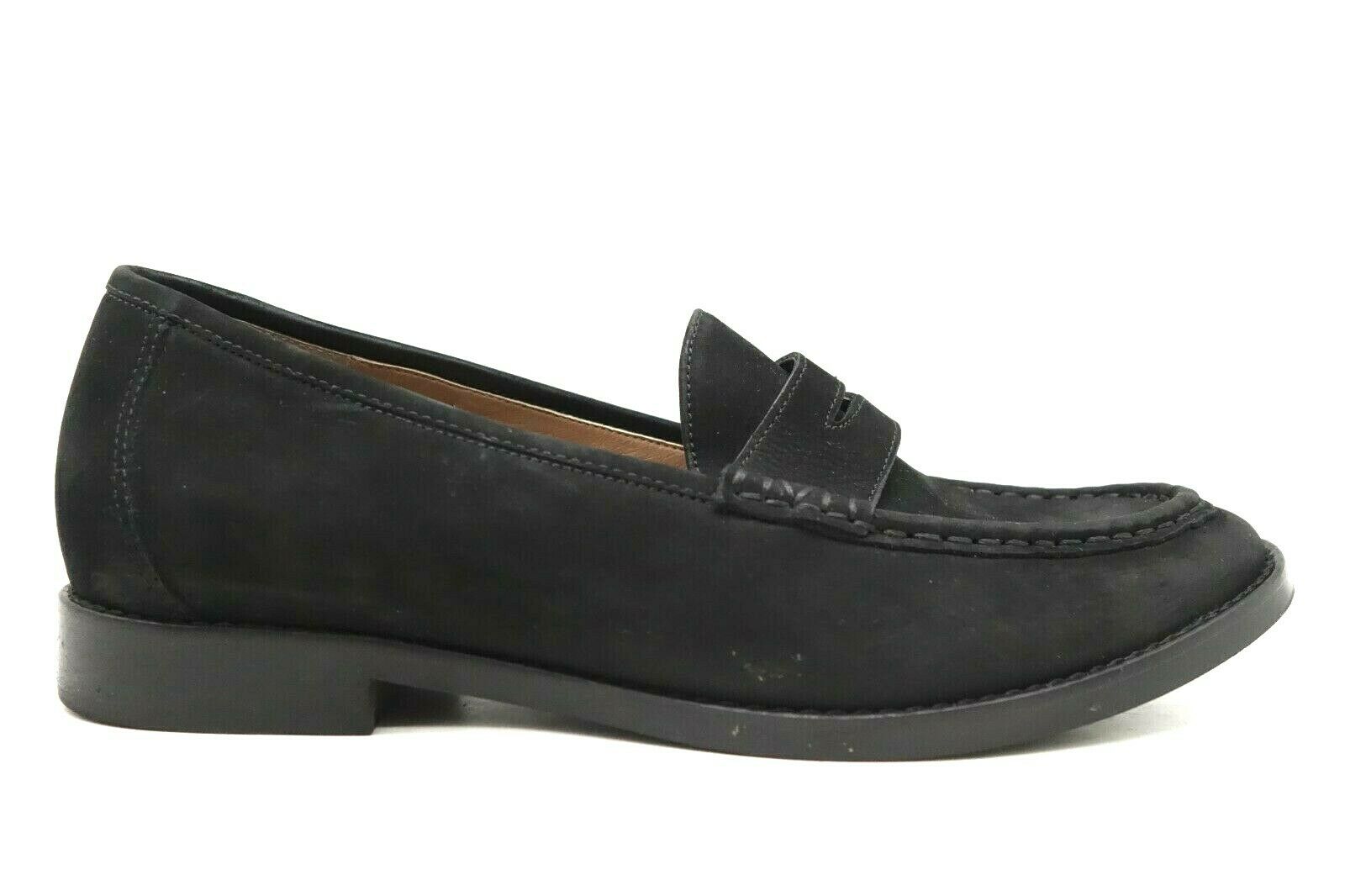 Vionic Waverly Black Leather Dress Casual Comfort Penny Loafers Shoes Women's 8