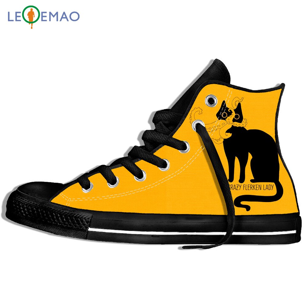 Walking Canvas Boots Shoes Breathable Cute Kitty Cat Animal Soft Flerken Kitty Song Big Bang Theory Cotton Lovely Sneakers