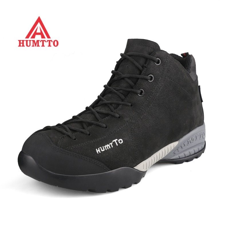 Warm climbing shoes in autumn and winter men's and women's waterproof leather wool outdoor shoes Plush Snow Boots