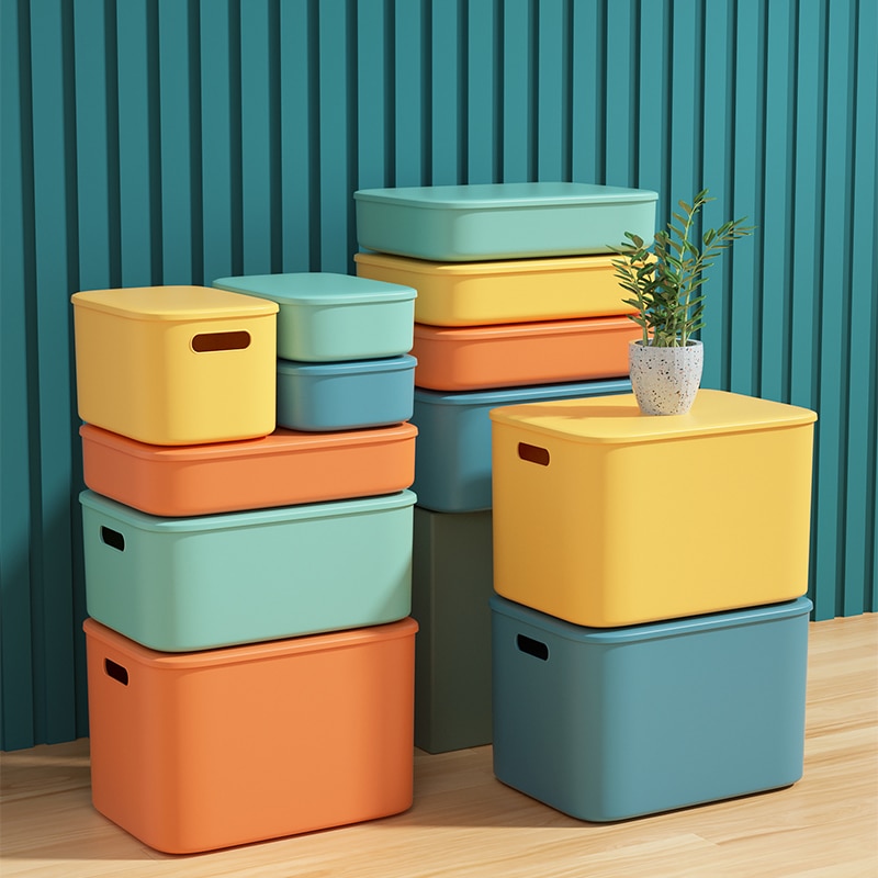 Waterproof Storage Boxes Toys Snack Clothes Socks Sundries Organizers Home Bedroom Closet Cosmetics Laundry Large Storage Basket