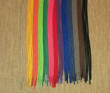WAXED Cotton Dress Shoe Round SHOELACES! 24 30 36 Inch Colored Shoe Lace Strings
