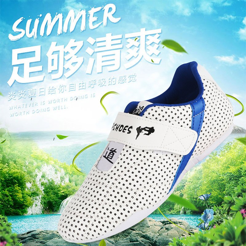 White comfortable Taekwondo Shoes for Kids Men women Martial Art Sneaker sports Training WTF TKD karate Competition indoor shoes