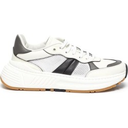 White Speedster' Leather Mesh Patchwork Sneakers Men Shoes Sneakers Speedster' Leather Mesh Patchwork Sneakers - White - Bottega Veneta Sneakers