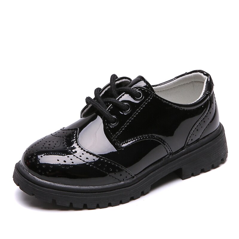 Wholesale Patent Leather Cheap Children Dress Shoes Kids Boys Black School Shoes