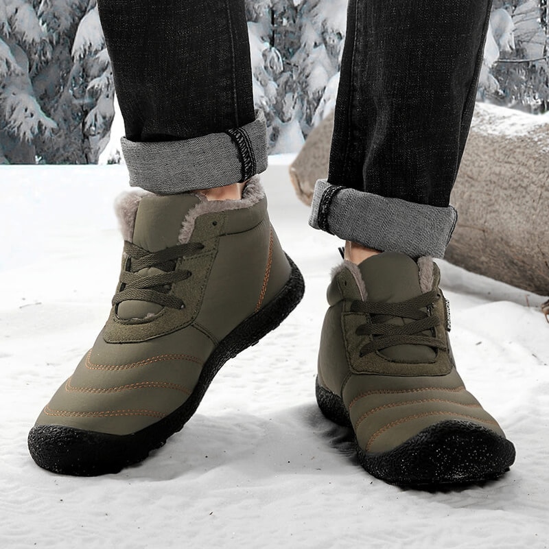 Winter Boots Men Flat shoes Waterproof Snow Boots Keep Warm Men's Ankle Boots For Men Lightweight Comfortable Plus Size