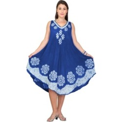 Women Casual Dress Denim Pattern Summer Dress