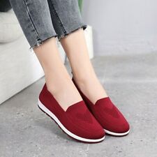 Women Casual Shoes Sneakers Slip On Flat Loafers Walking Breathable Shoe Comfort