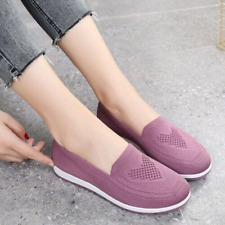 Women Shoes Sneakers Slip On Flat Loafers Walking Breathable Casual Shoe Comfort