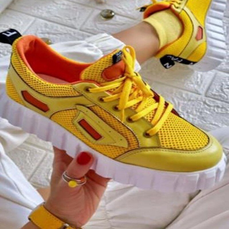 Women Shoes Walking Sport Sneakers Lady Daily Casual Stylish Use 2021 Fashion Design Breathable Women Sneakers 35-43