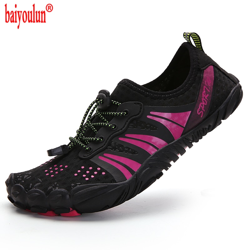 Women Swimming Footwear Seaside Walking Upstream Shoes Breathable Quick Dry Beach Five Finger Aqua Shoes Outdoor Men Water Shoes