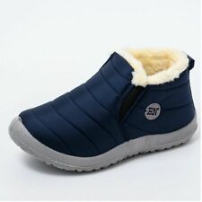 Women Warm Winter Snow Boots Waterproof Ankle Fashion Slip On Flat Outdoor Shoes
