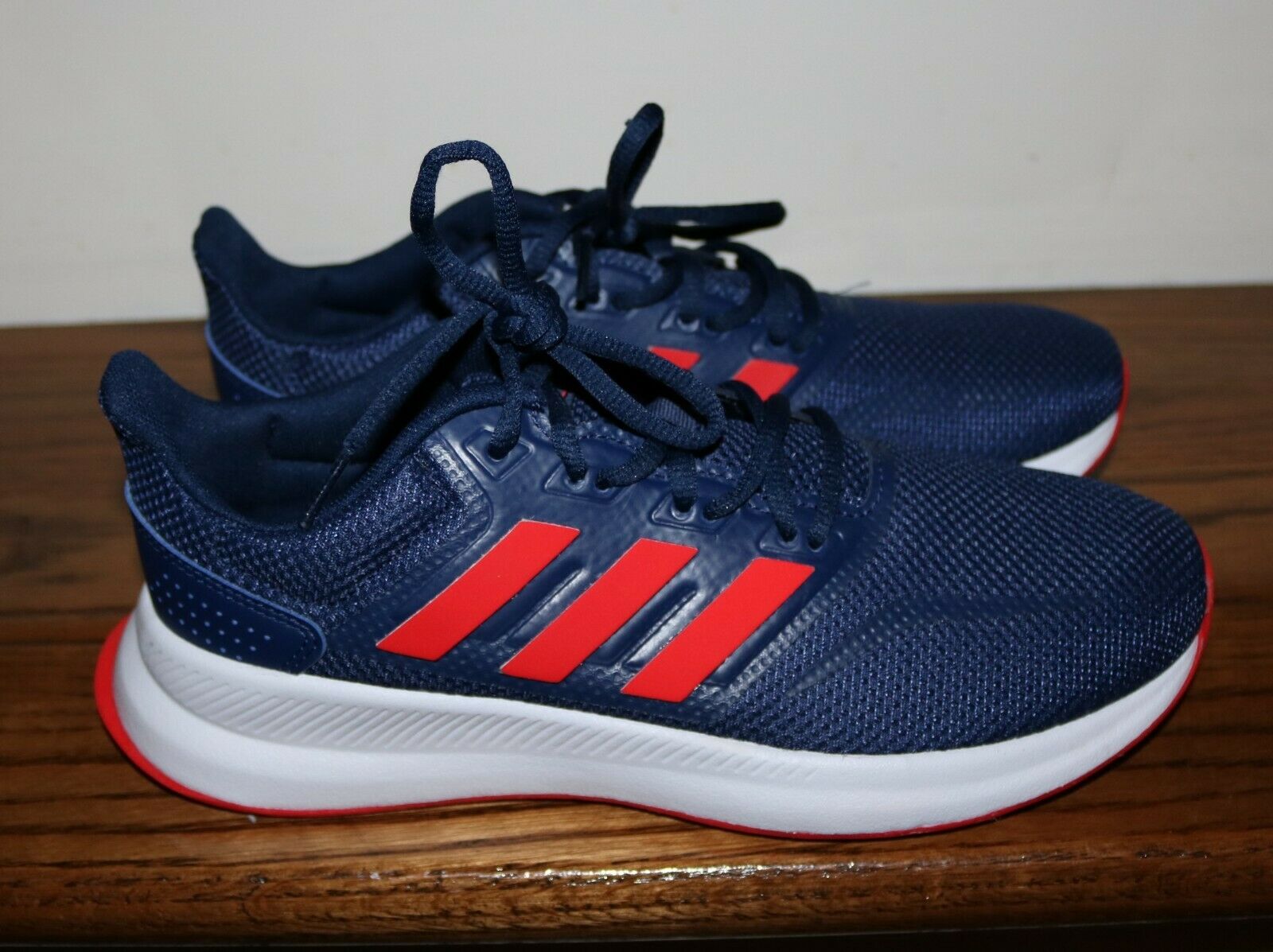 Women's Adidas Runfalcon Navy Blue and Red Athletic Shoes - Size 6M - NWOT