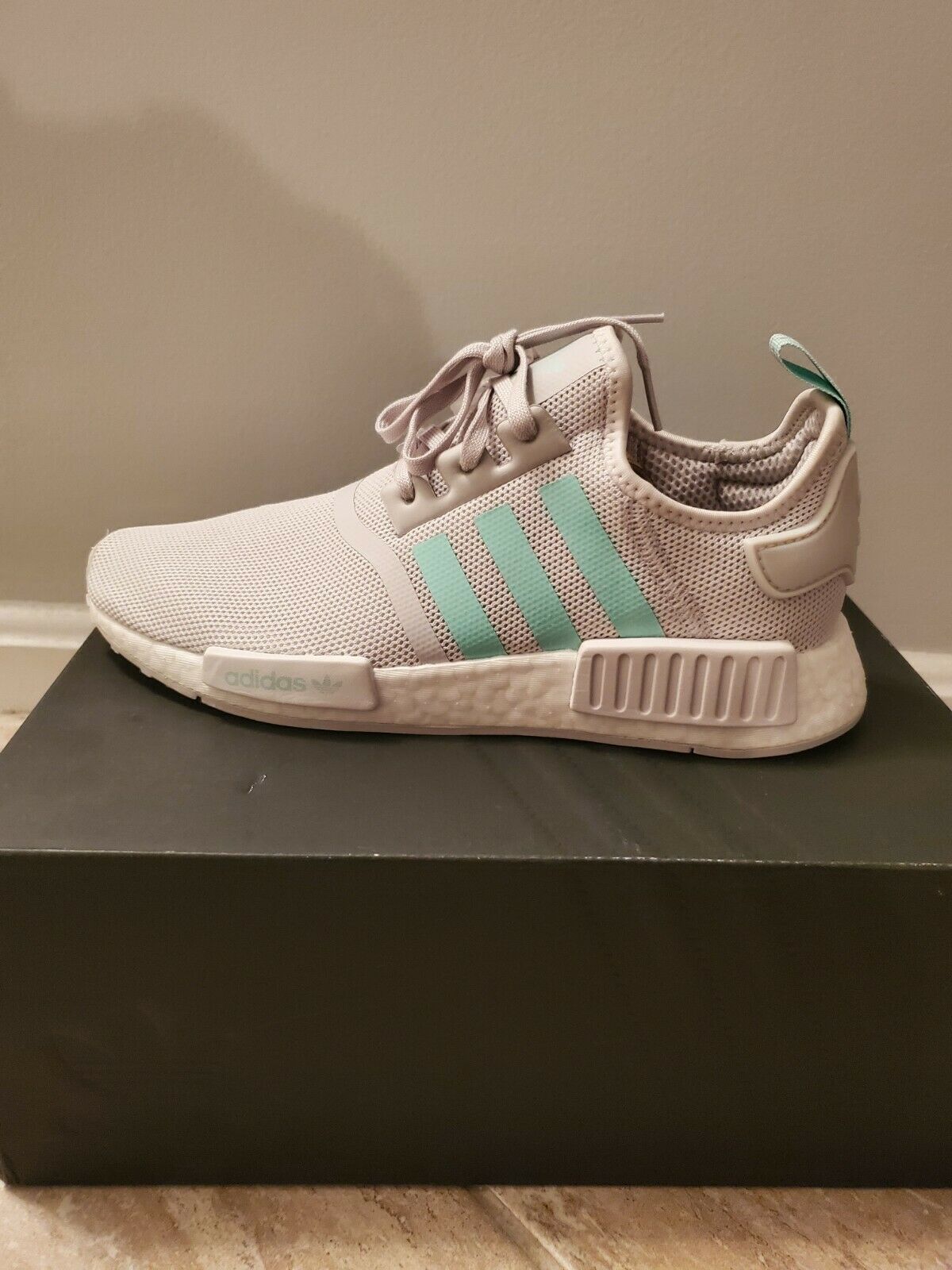 Women's Adidas Shoes - Size 6.5 - adidas NMD R1 Gray/Mint Green