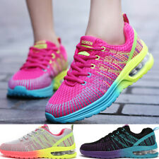 Women's Air Cushion Sneakers Walking Non-slip Breathable Running Sport Shoes Gym