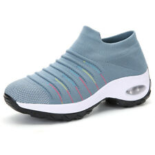 Womens Air Cushion Sport Running Shoes Comfortable Mesh Walking Slip-On Sneakers