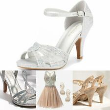 Women's Ankle Strap Stolettos Low Heel Sandals Open Toe Dress Shoes Size 6.5-11