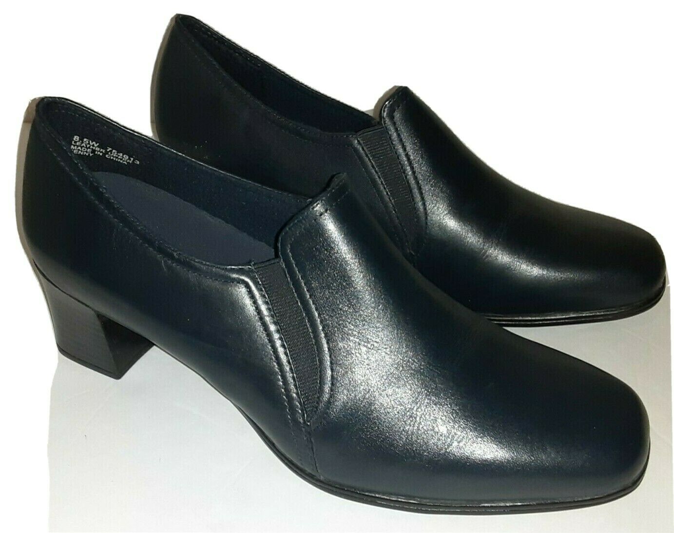 Womens Dress Shoes - Air Supply Plus JENNY - Size 8.5 Wide - Navy Blue Heels