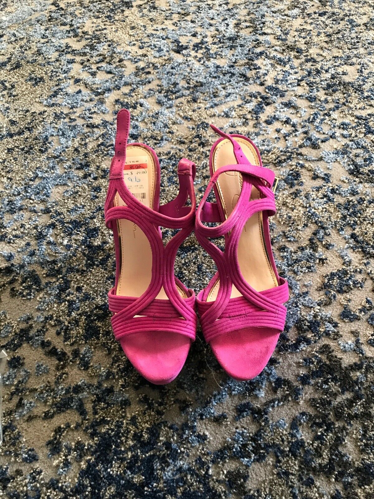 Women’s jessica simpson shoes 9.5 Sexy Fuchsia Pink Platform Sandals