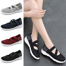 Womens Ladies Casual Lightweight Shoes Walking Traveling Elastic Band Sneakers